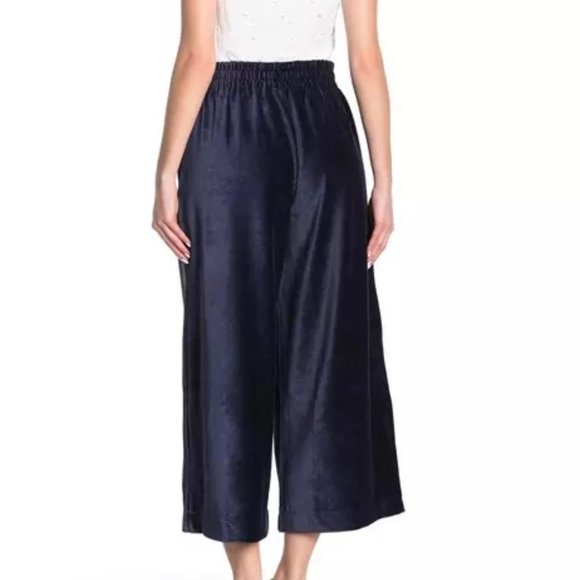 Madewell Wide Leg Corduroy Pants Dark Blue NWT - Picture 4 of 5